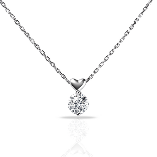 Colier inima-zirconia