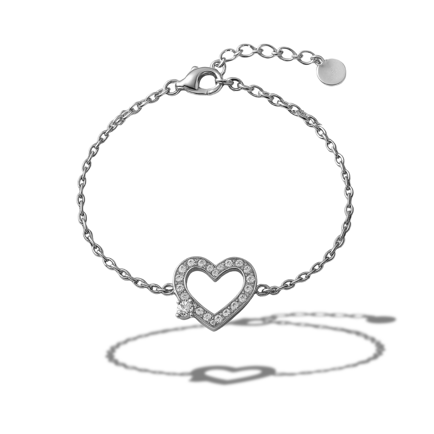 Brățară cu inima din zirconii