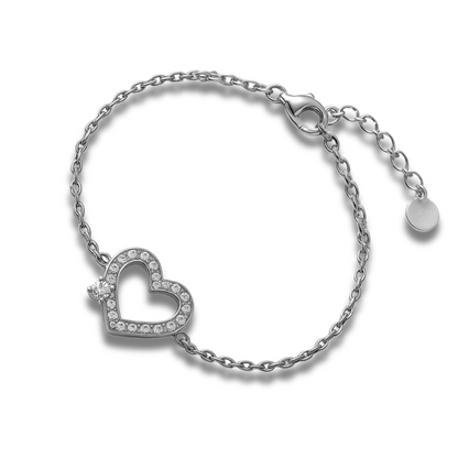 Brățară cu inima din zirconii