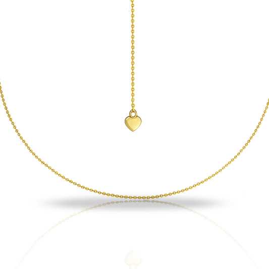 Lanț auriu cu biluțe reglabil maxim 80 cm