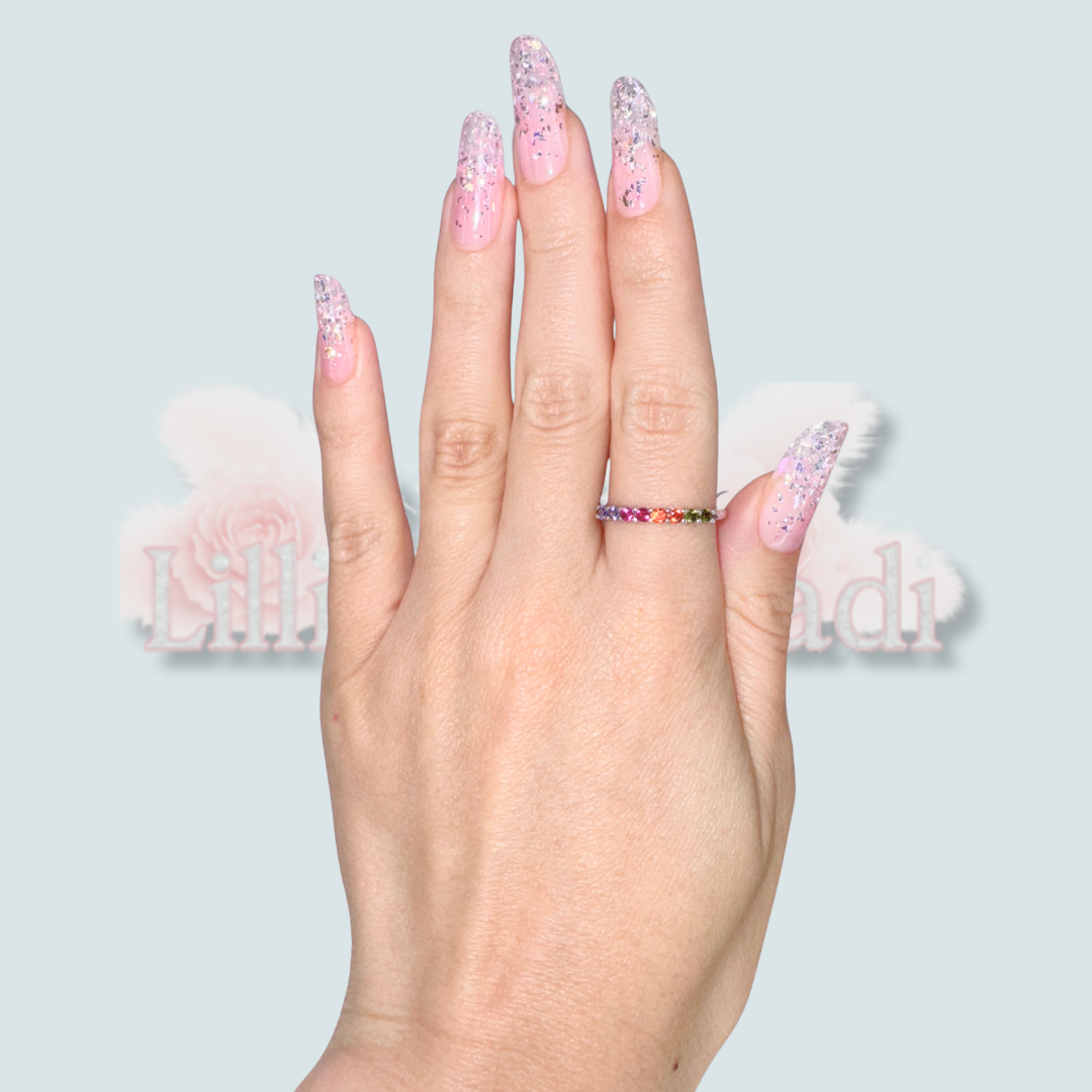 Inel semitennis 2 mm multicolor