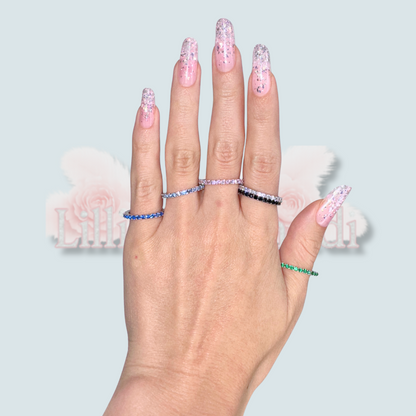 Inel tennis 2 mm roz