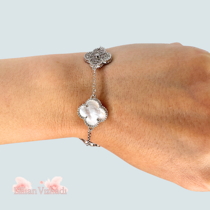 Brățară luxury duo 5 x trifoi