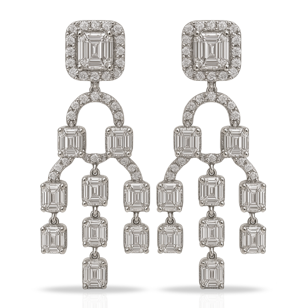 Cercei eleganți candelabru