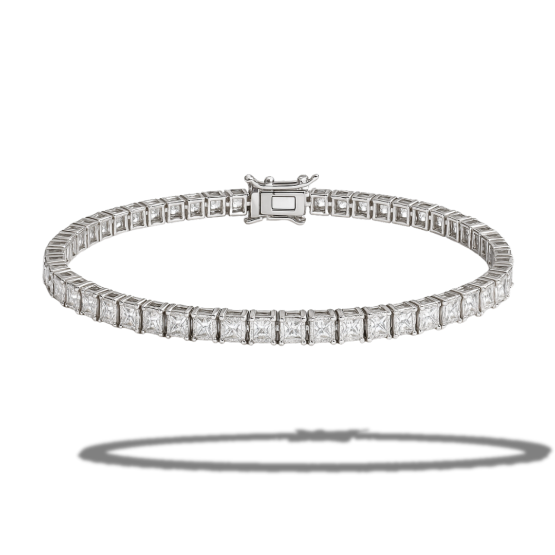 Brățară tennis square cut 4 mm