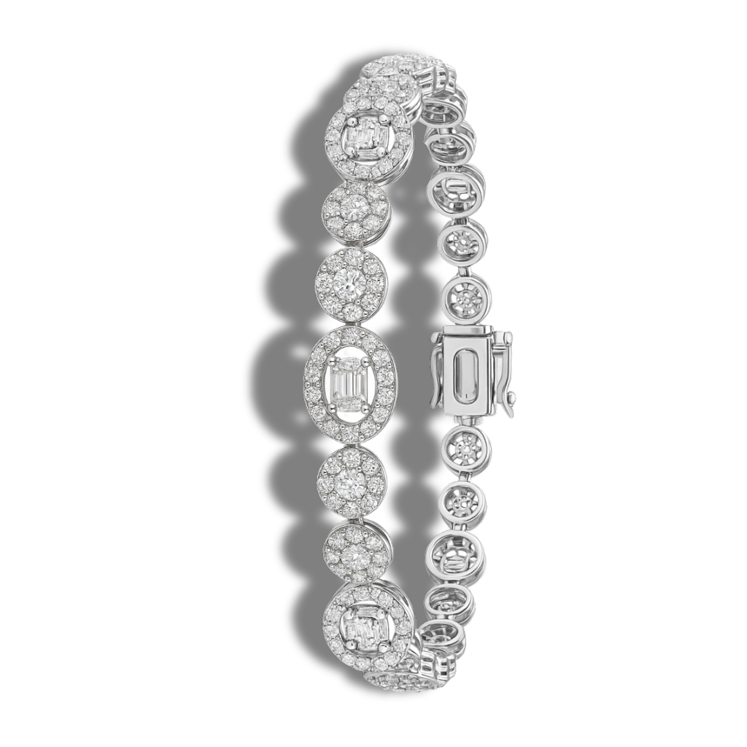 Brățară tennis luxury cu cercuri