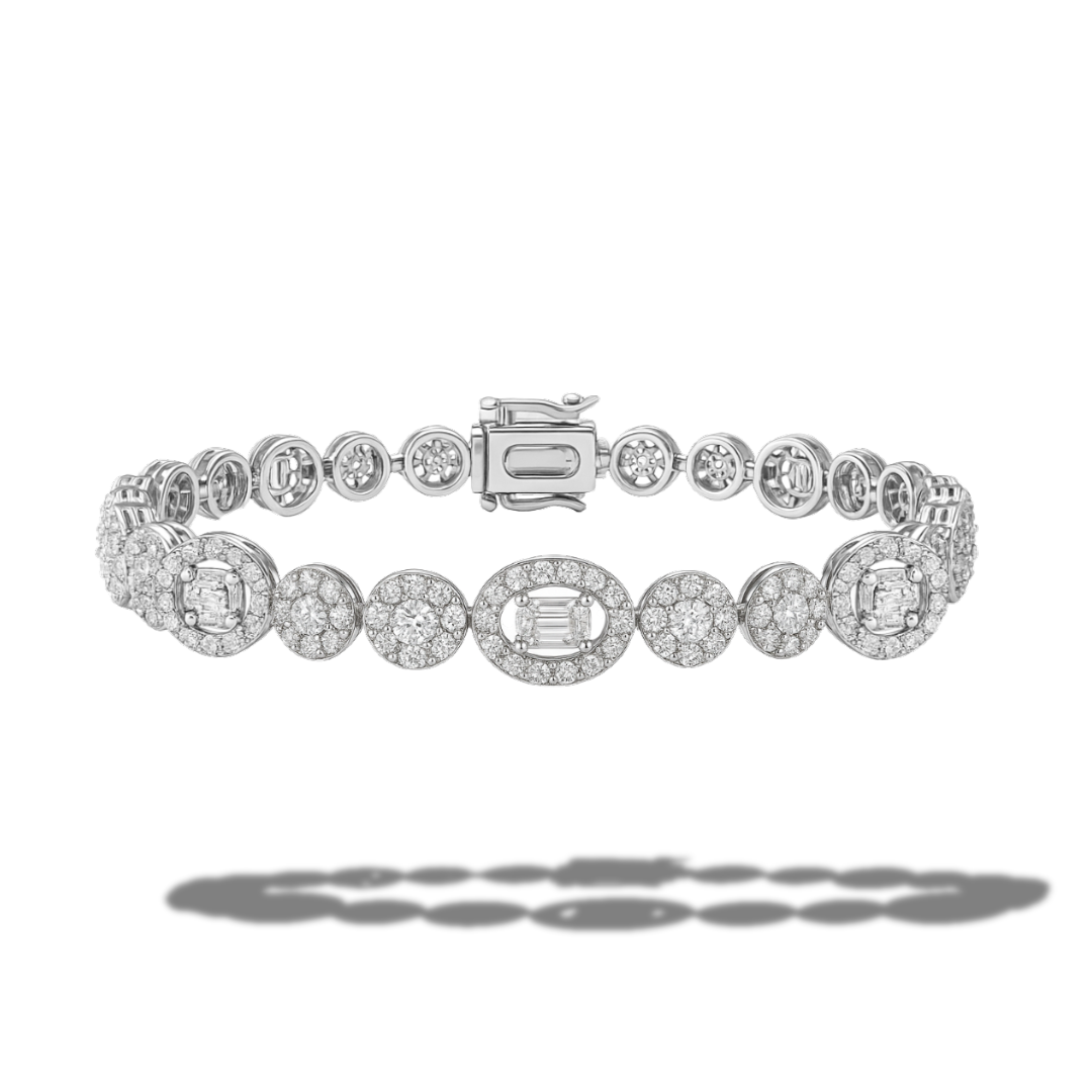 Brățară tennis luxury cu cercuri