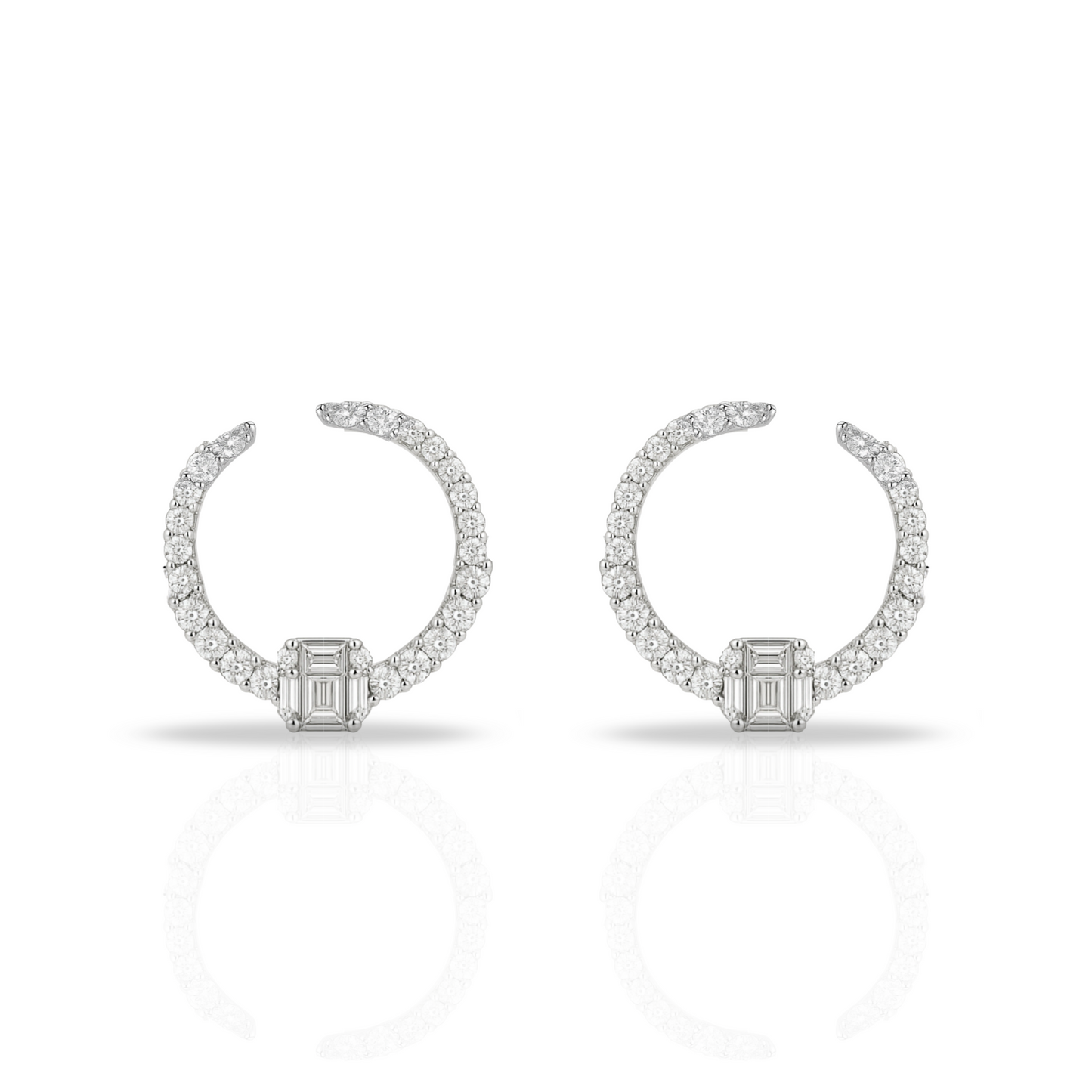 Cercei semiroutunzi eleganți