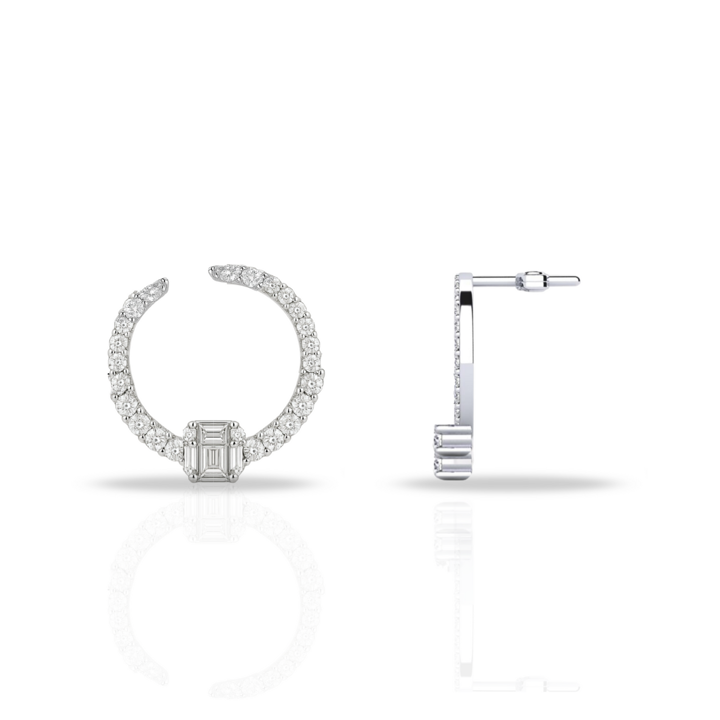 Cercei semiroutunzi eleganți