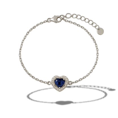 Brățară inima albastra