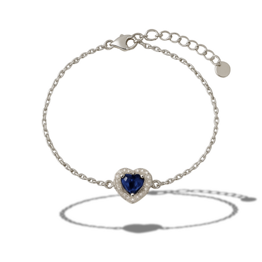 Brățară inima albastra