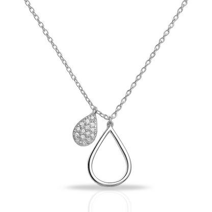 Colier cu doua lacrimi