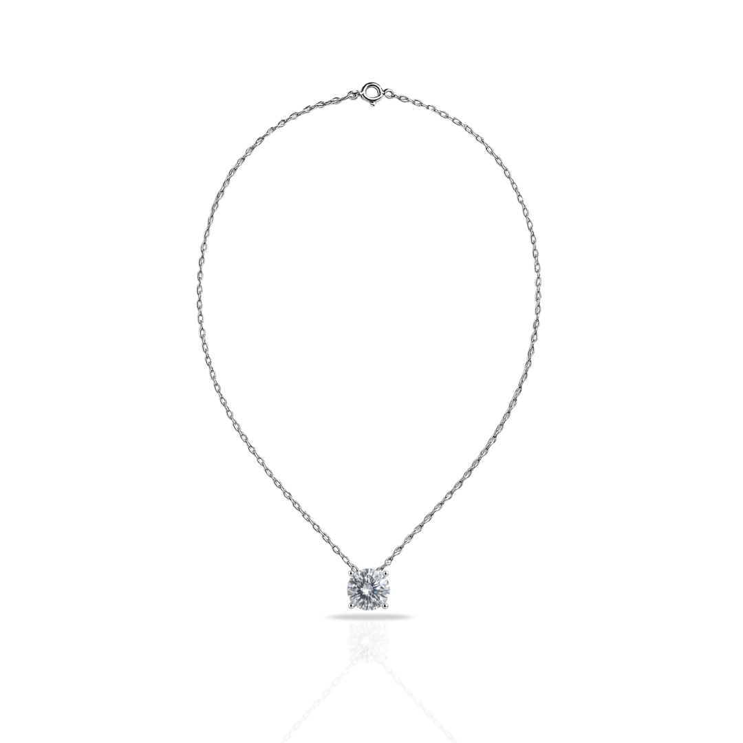 Colier clasic cu zirconia 6 mm