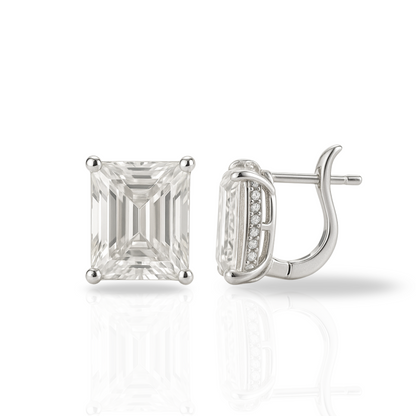 Cercei masivi cu zirconia dreptunghi