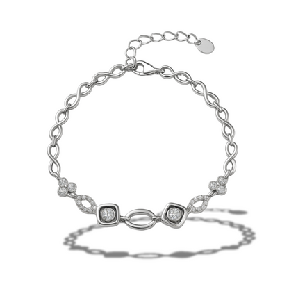 Brățară infinit cu romburi si flori