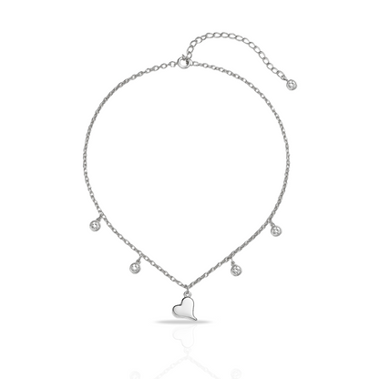 Colier cu inima si zirconii