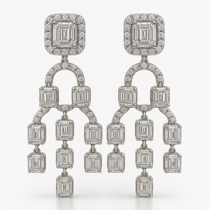 Cercei eleganți candelabru