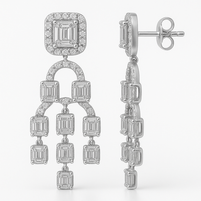 Cercei eleganți candelabru