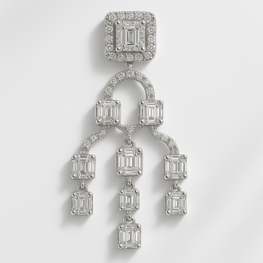 Cercei eleganți candelabru