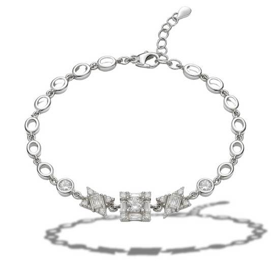 Brățară eleganta cu elemente geometrice