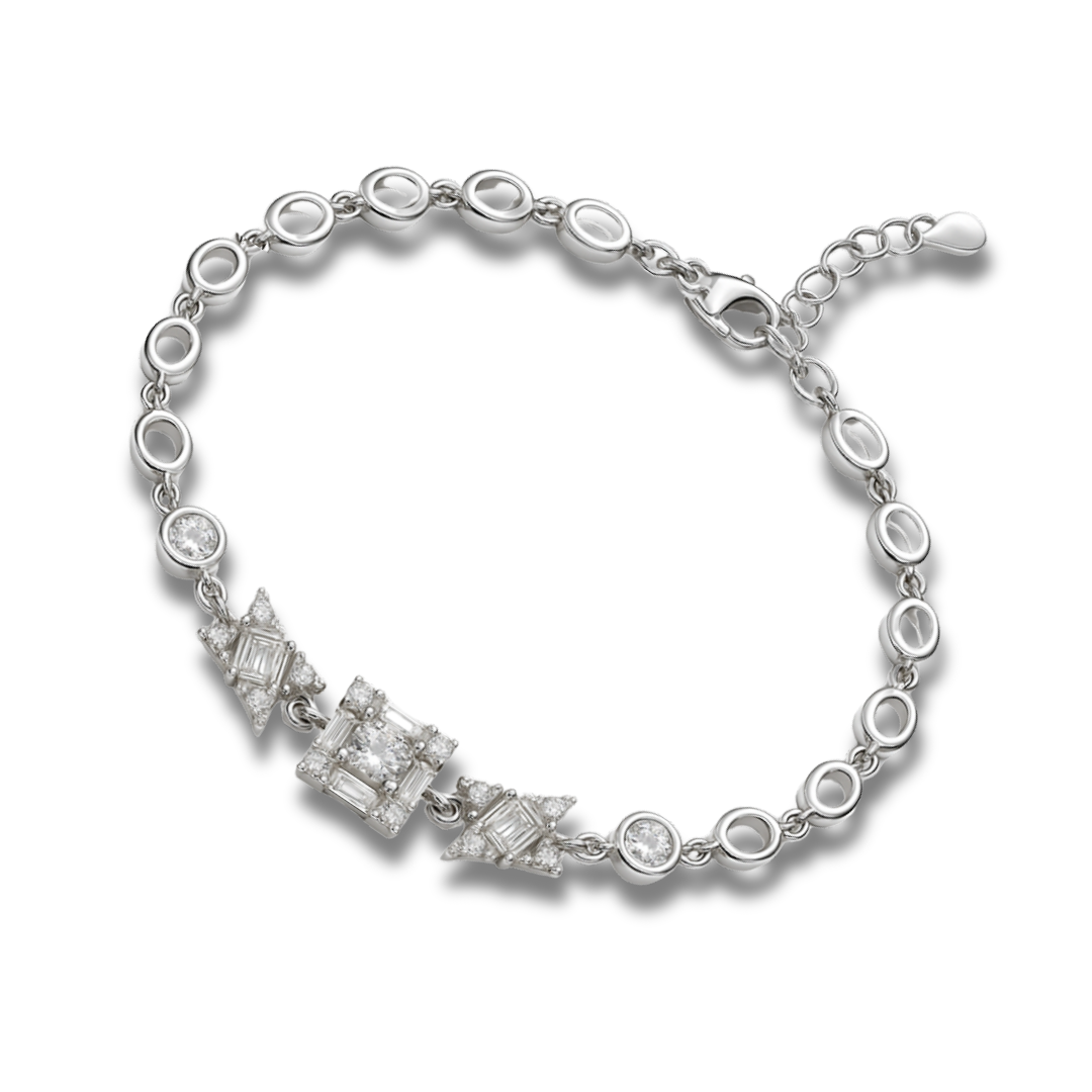 Brățară eleganta cu elemente geometrice