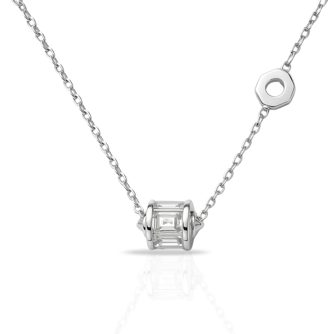 Colier cu cilindru si hexagon