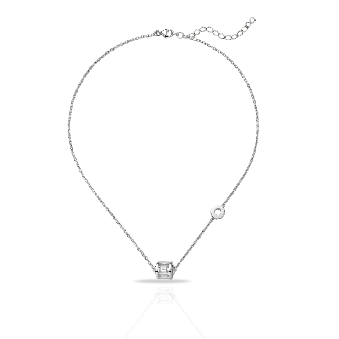 Colier cu cilindru si hexagon