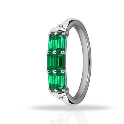 Inel trio verde