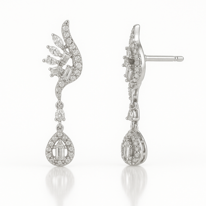 Cercei eleganți cu aripi