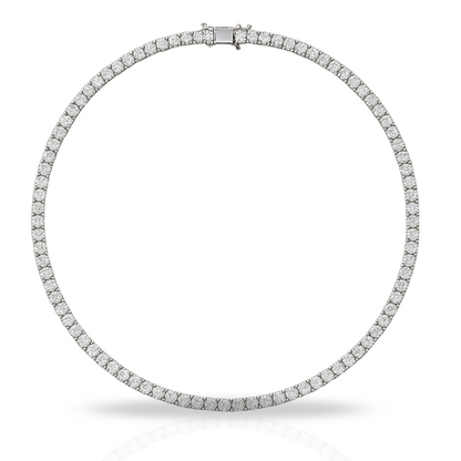 Colier tennis 3 mm cu zirconii incolore