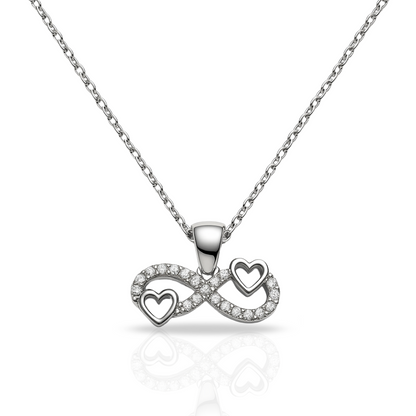 Colier cu infinit si inimi