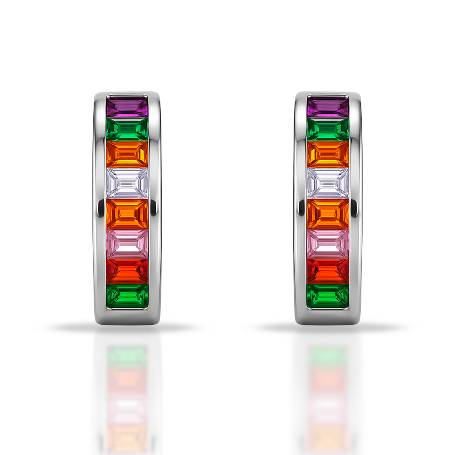 Cercei creole multicolore