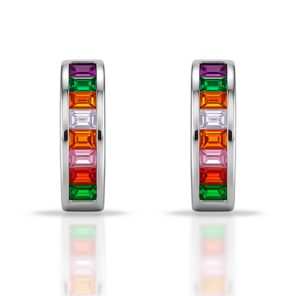 Cercei creole multicolore