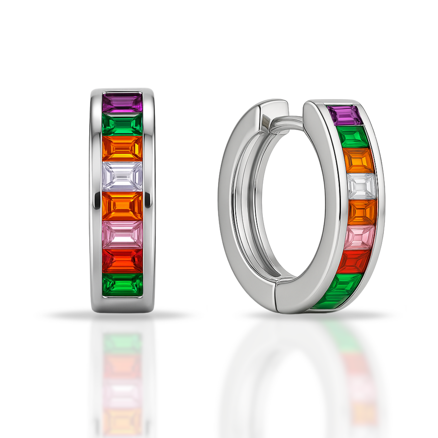 Cercei creole multicolore