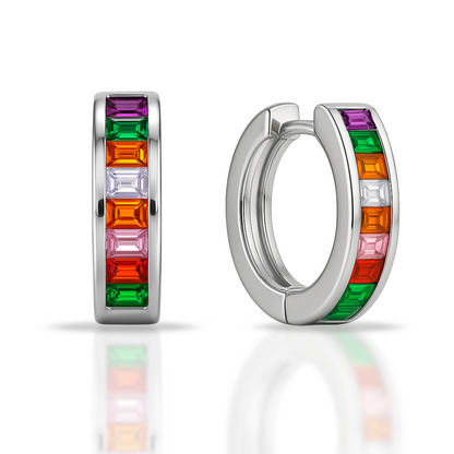 Cercei creole multicolore