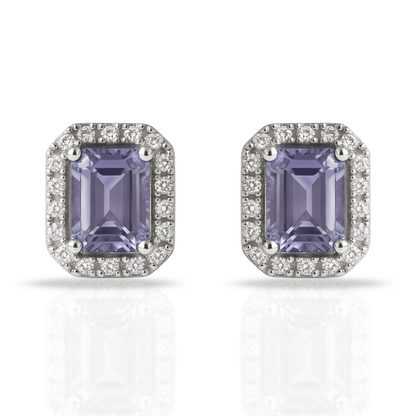 Cercei dreptunghi princess mov