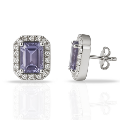 Cercei dreptunghi princess mov