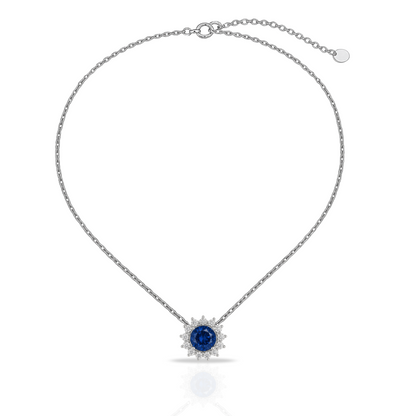 Colier cerc albastru