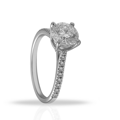 Inel zirconiu rotund princess
