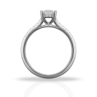 Inel zirconiu rotund princess