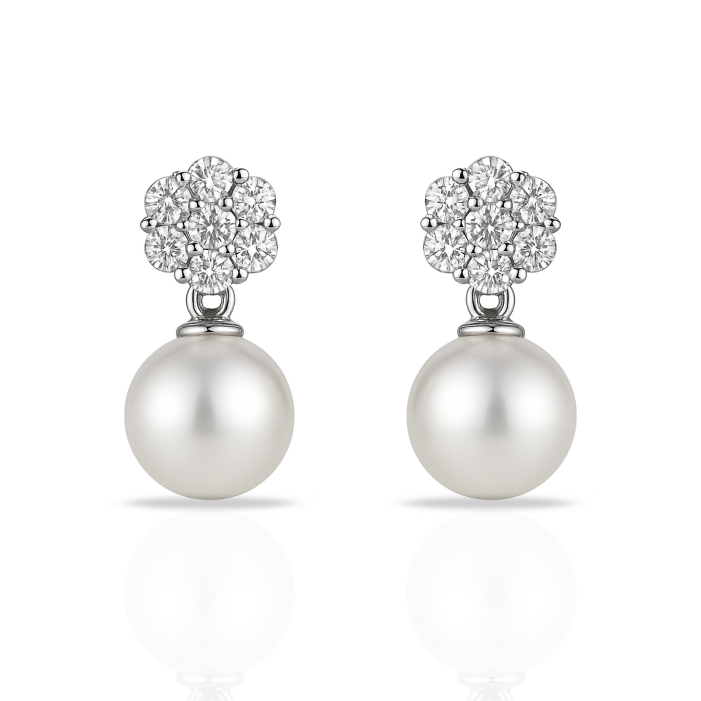 Cercei floare si perla