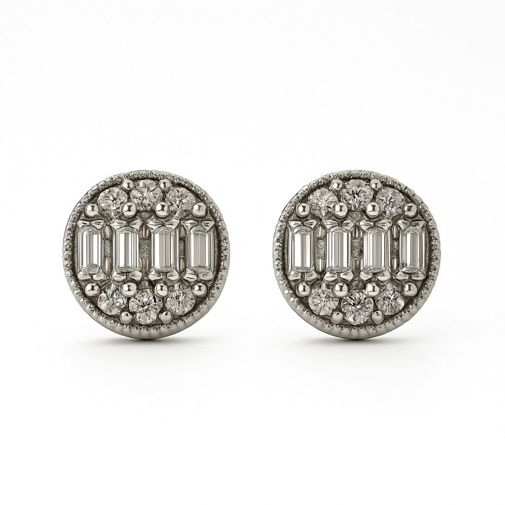 Cercei cu baghete pe mijloc