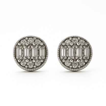 Cercei cu baghete pe mijloc