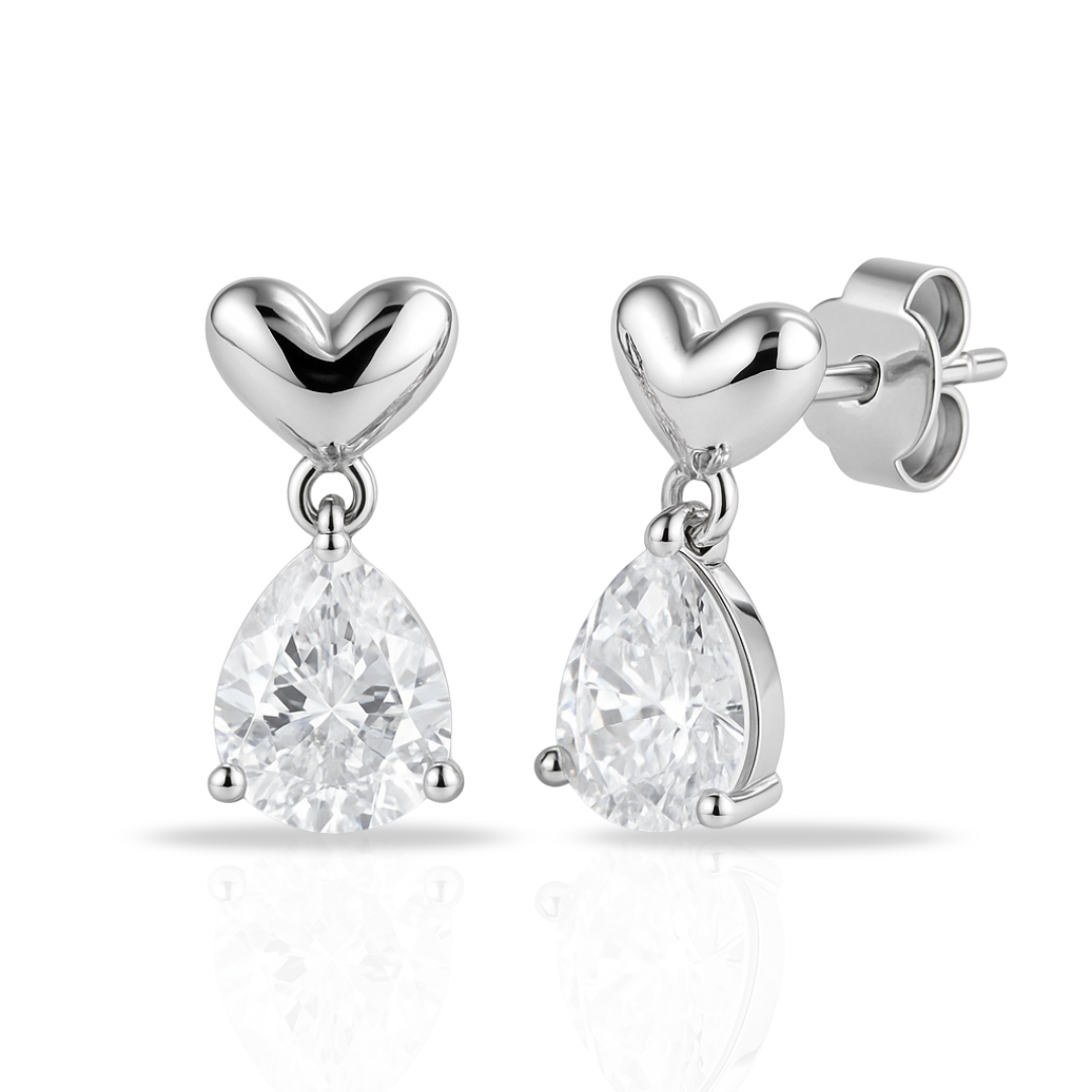 Cercei inima si lacrima