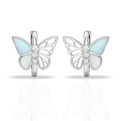 Cercei fluturi cu sidef