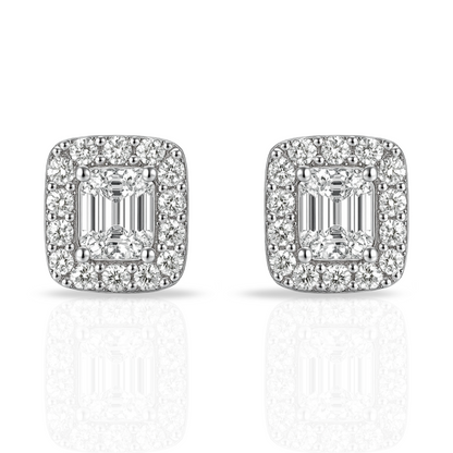 Cercei dreptunghi elegant