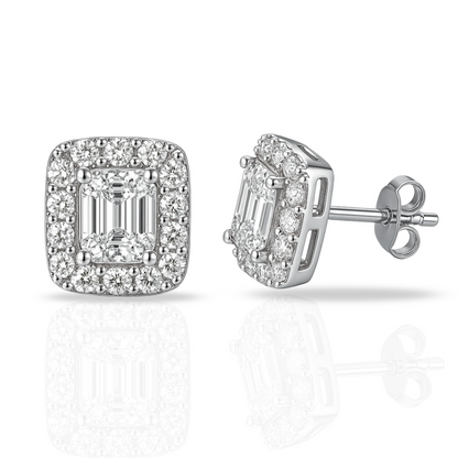 Cercei dreptunghi elegant