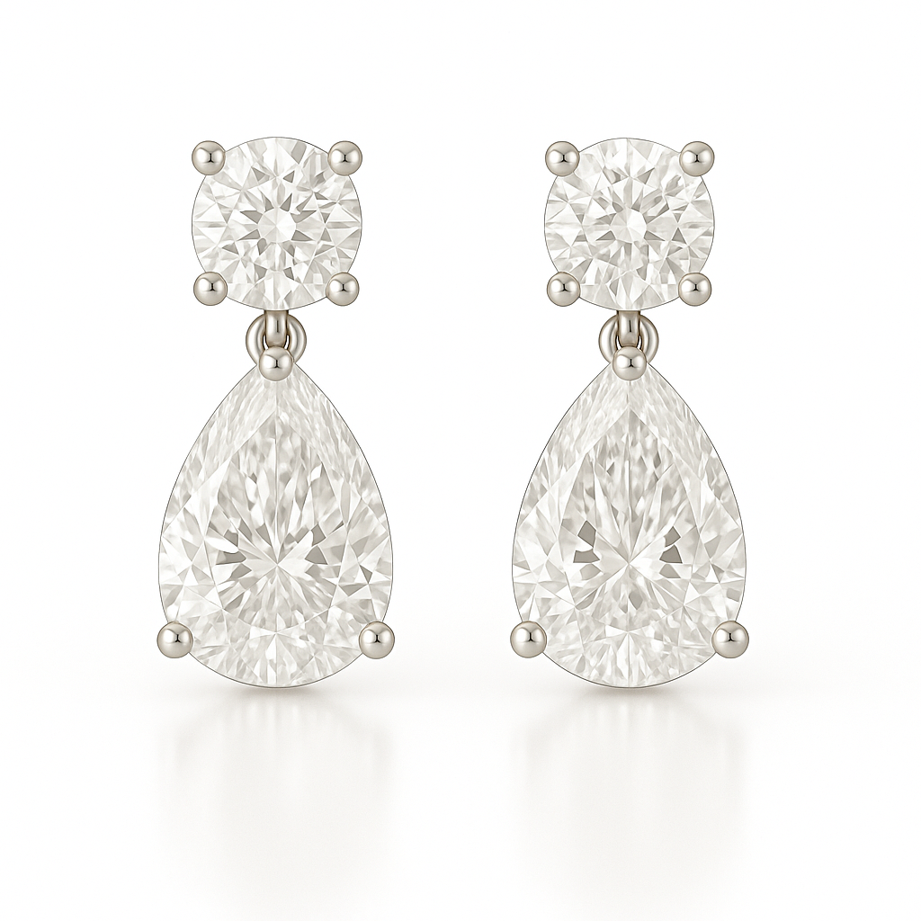 Cercei picatura incoloră