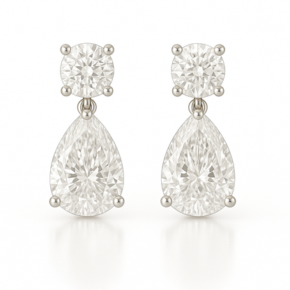 Cercei picatura incoloră