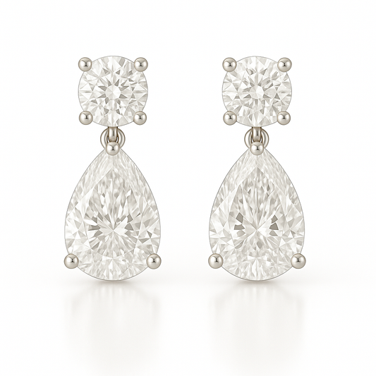 Cercei picatura incoloră